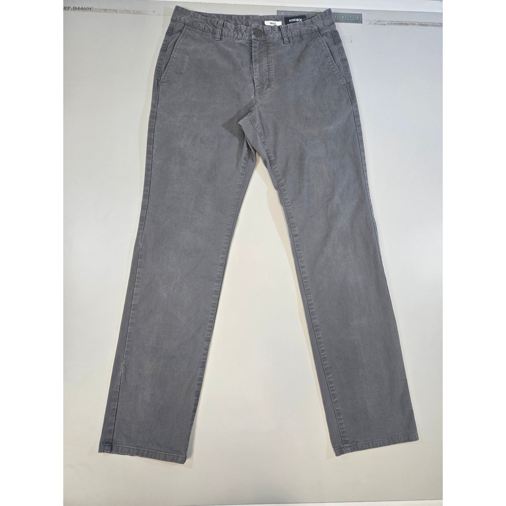 Bonobos Mens Slim Fit Chino Pants MIKE Grey and Olive 2 packs 32x32 Stretch